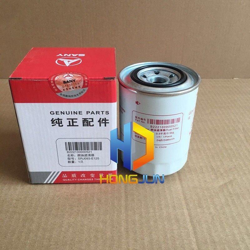 Moteur diesel Sany pièces de pelle, B222100000520 élément de filtre de carburant de pelle