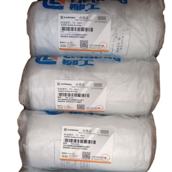 Transport selon les exigences du client Filtre d'huile de moteur de couleur originale 53C1233 pour l'industrie Liugong