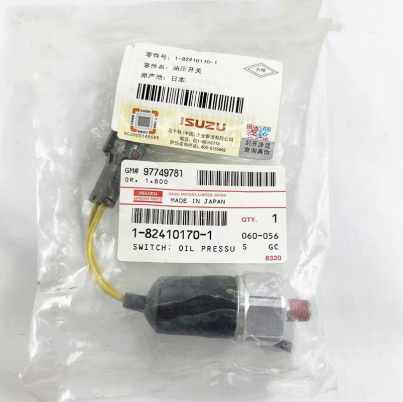 Moteur ISUZU 6HK1 Pièces de rechange originales Capteur de pression d'huile